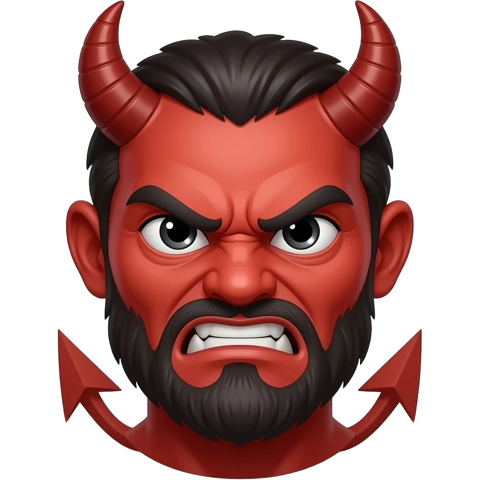 Emoji face  demon angry emoji