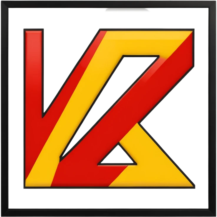 Mejorar la numero 4 las lineas del mismo tamaño color rojo amarillo y negro emoji