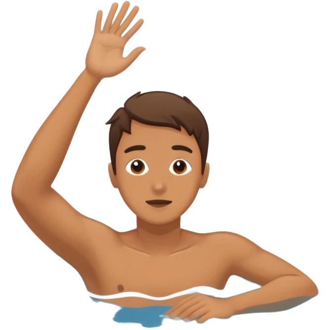 pool of water labeled “Confidence.” person diving head in  emoji