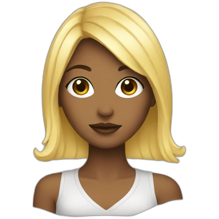 Designer graphic girl emoji
