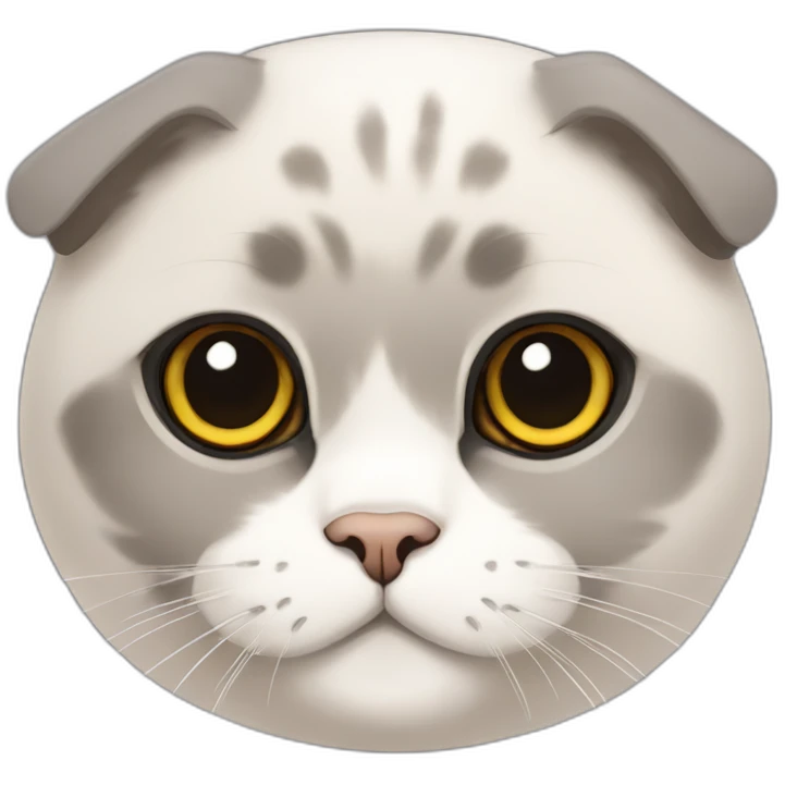 Scottish fold cat emoji