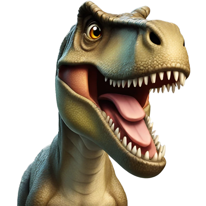 Realistic T. rex emoji