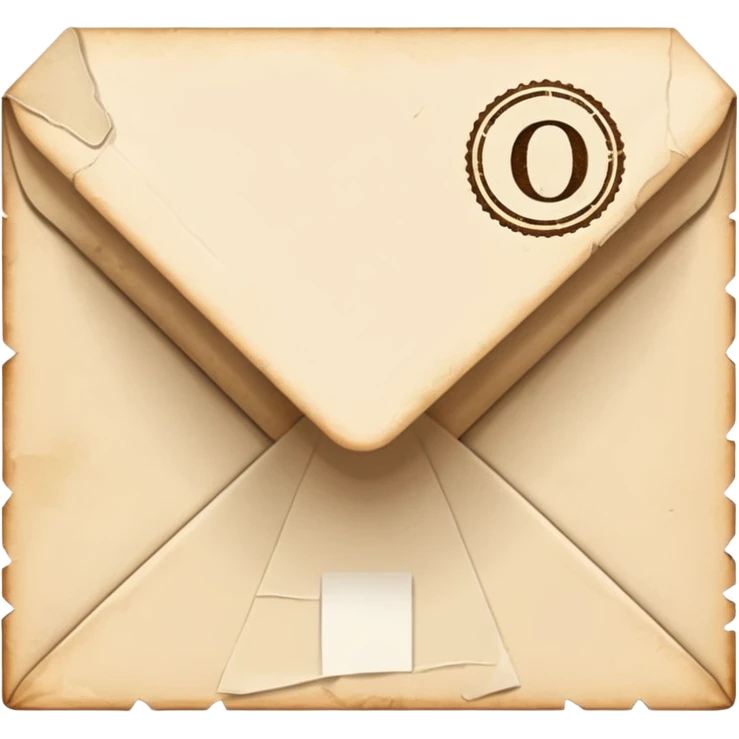 Letter with stamp on it emoji