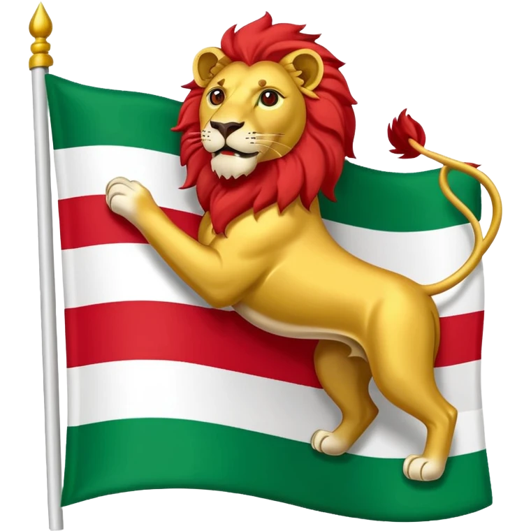 باشهپرچم ایران بجای ایکونش شیر و خورشید emoji