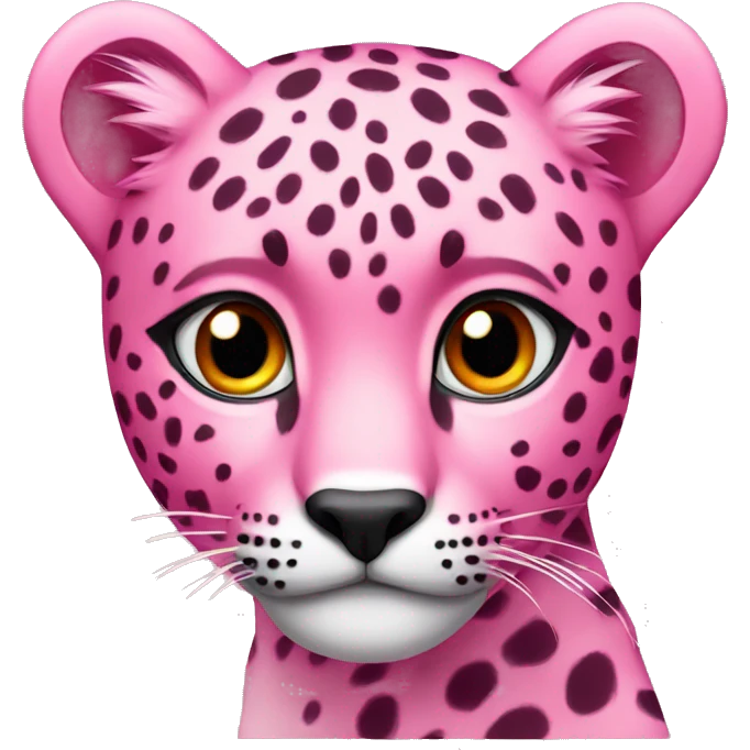 pink cheetah emoji