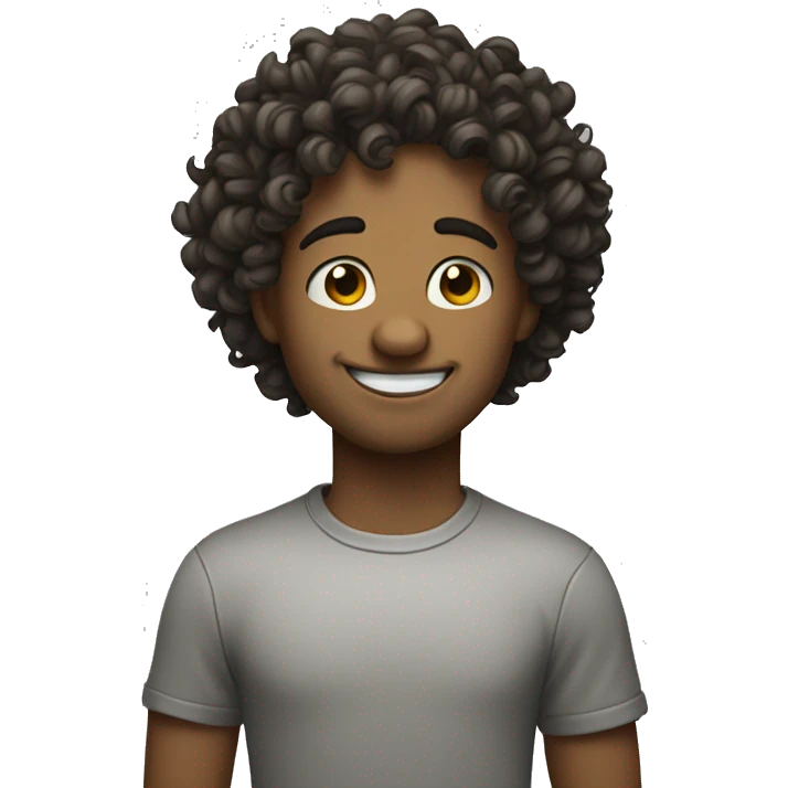Curly smirk emoji