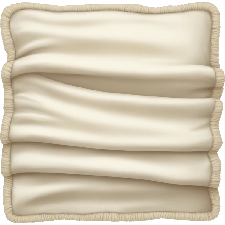 Cream colored blanket folded emoji