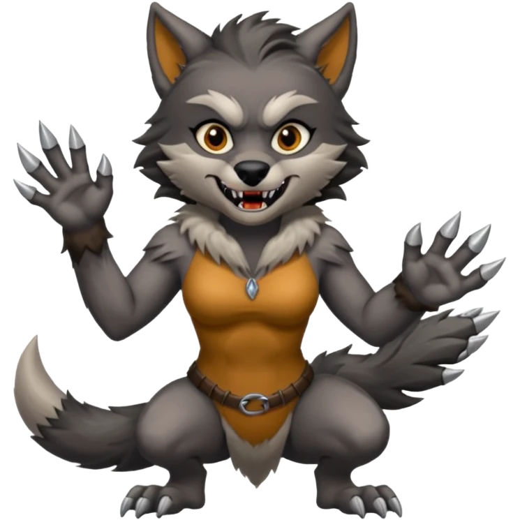 Female Werewolf body emoji