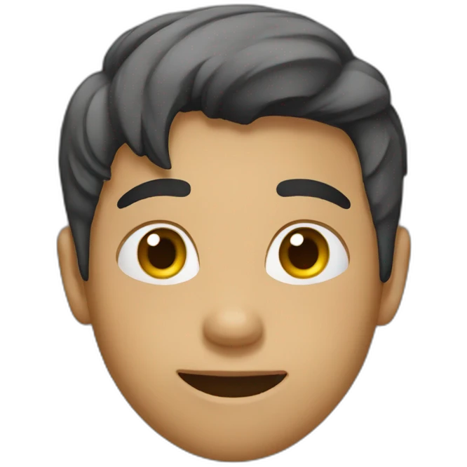 Boy with subscribe button emoji