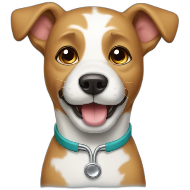 A dentist’s dog emoji