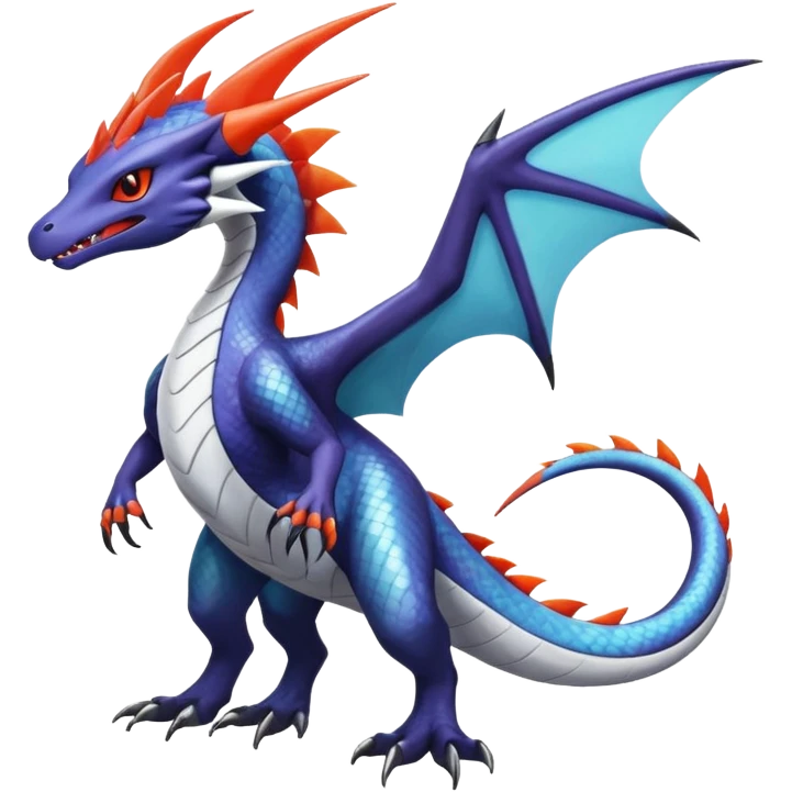 Shiny Noivern-Salandit-Latios-Lugia-Fakémon-hybrid-creature (full body)  emoji