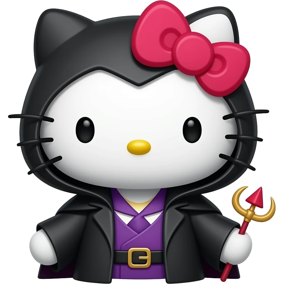 hello kitty disfrazado mefistofeles emoji