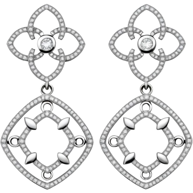 chanel diamond earrings  emoji