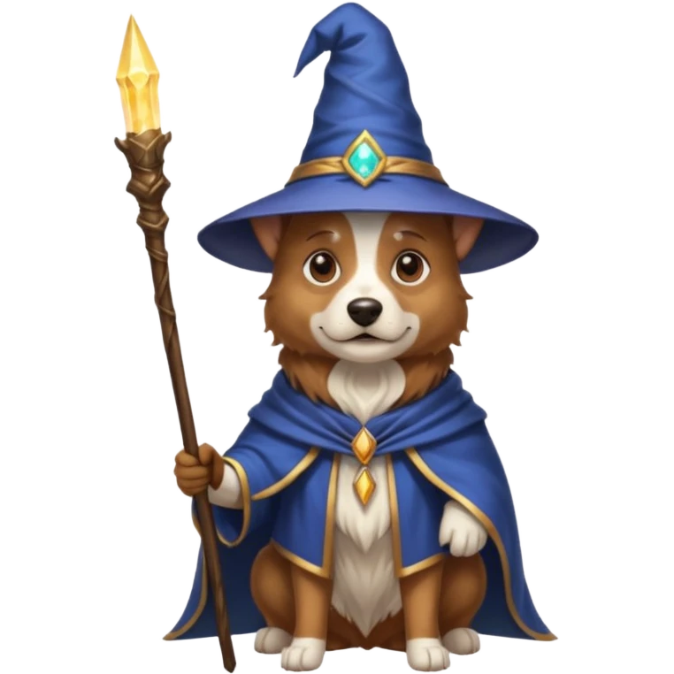 Dog wizard emoji