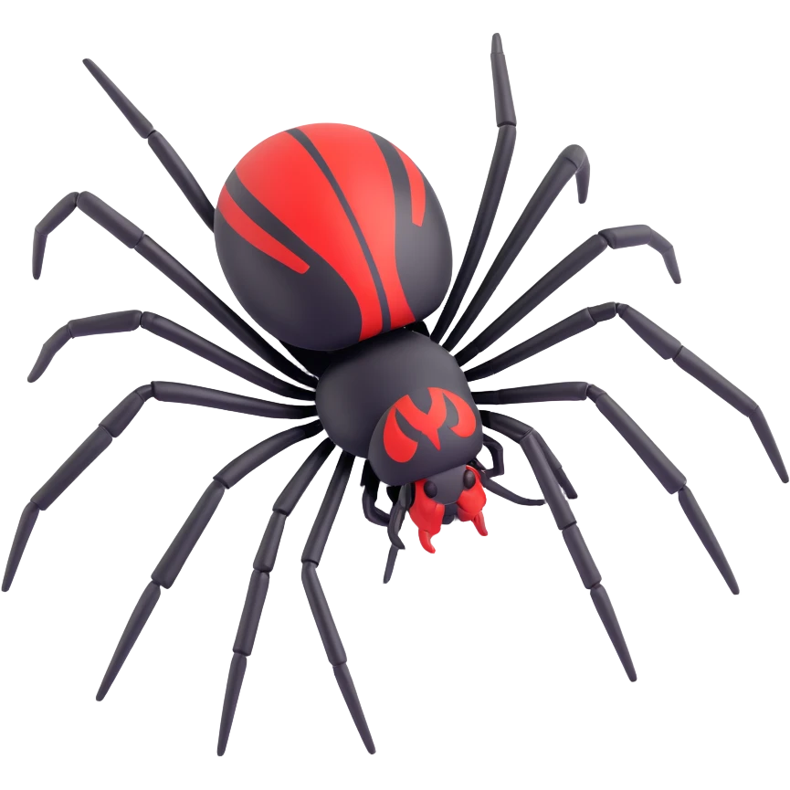 black widow spider emoji