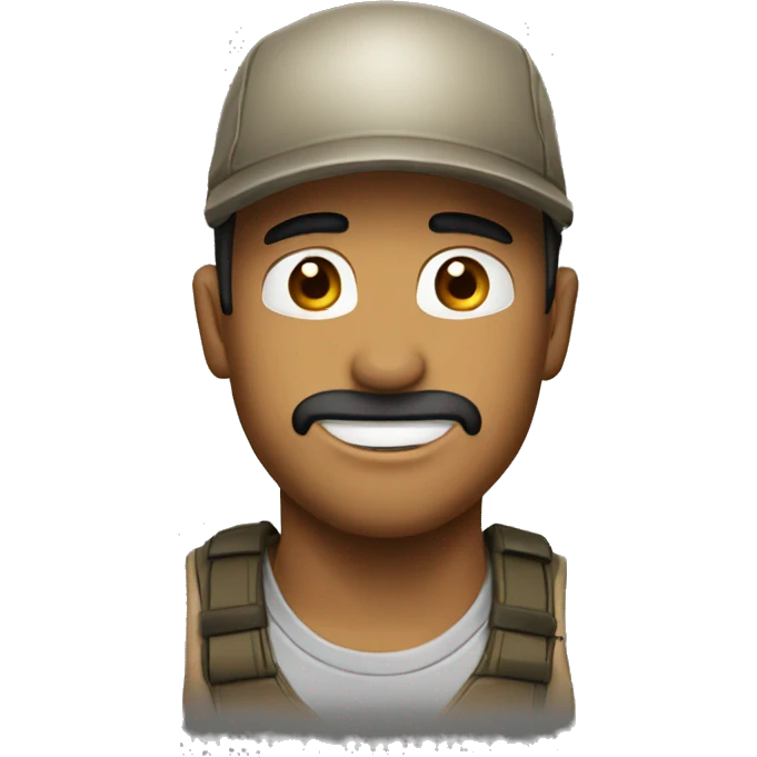 Chico con visera emoji