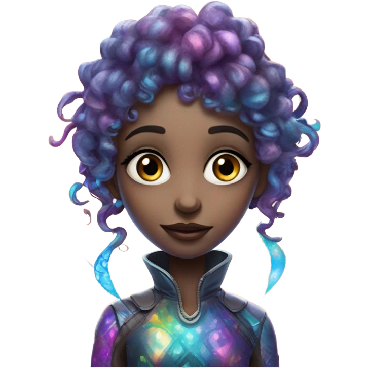 Delusional alien girl emoji