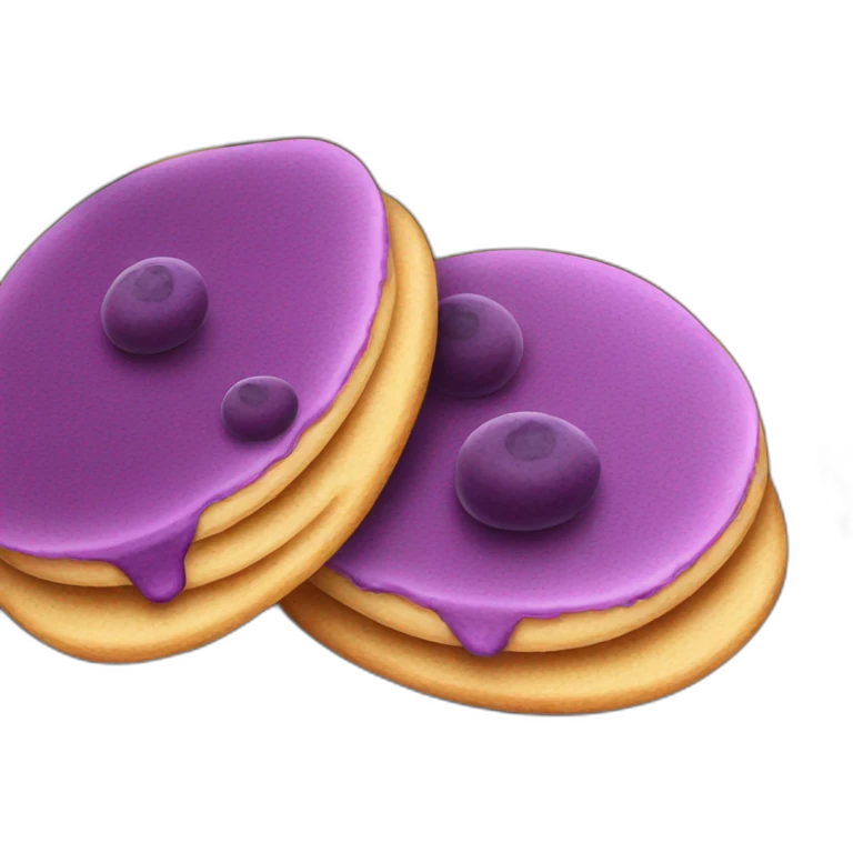 Purple pancakes emoji