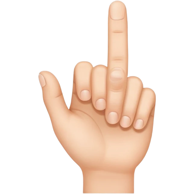 hand making an L shape with a finger and thumb  emoji