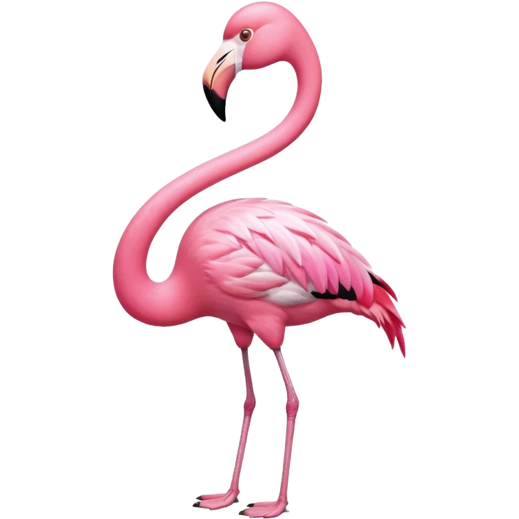 flamingo with shirt emoji