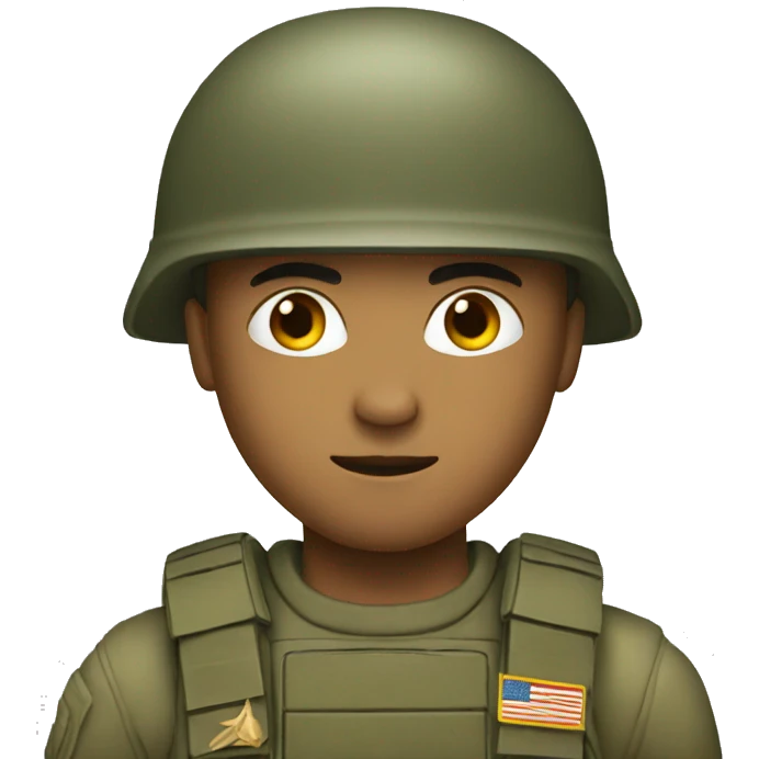 Soldier fighting emoji