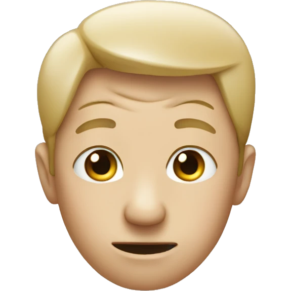 regular emoji type, head scratching emoji