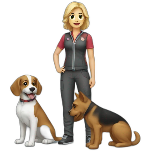 Dog trainer emoji
