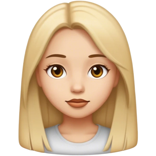 girl with straight hair  emoji