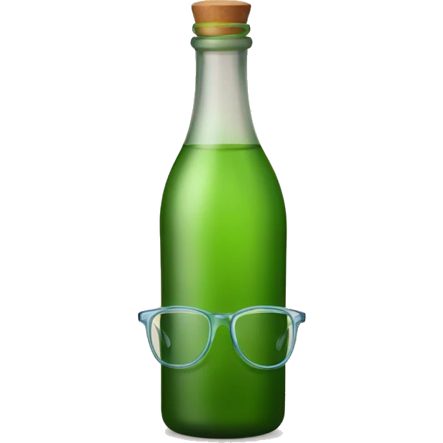 Bottles with glasses emoji