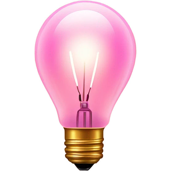 Aesthetic pink buld  emoji