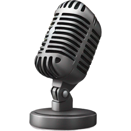 microphone and stars above it emoji