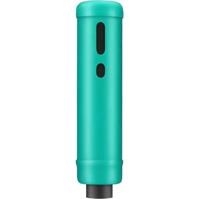 Teal colored vape stick  emoji