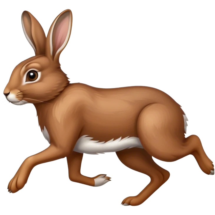 Running hare emoji