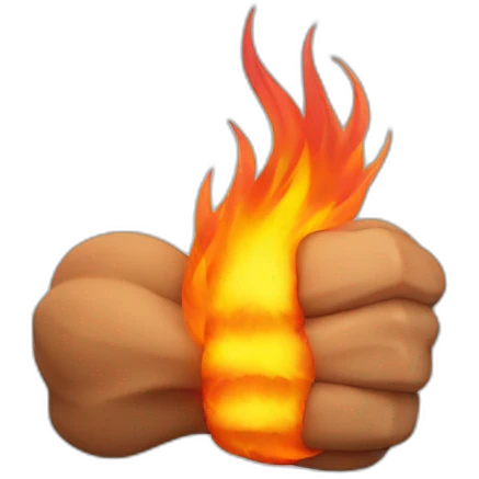 biceps on fire emoji