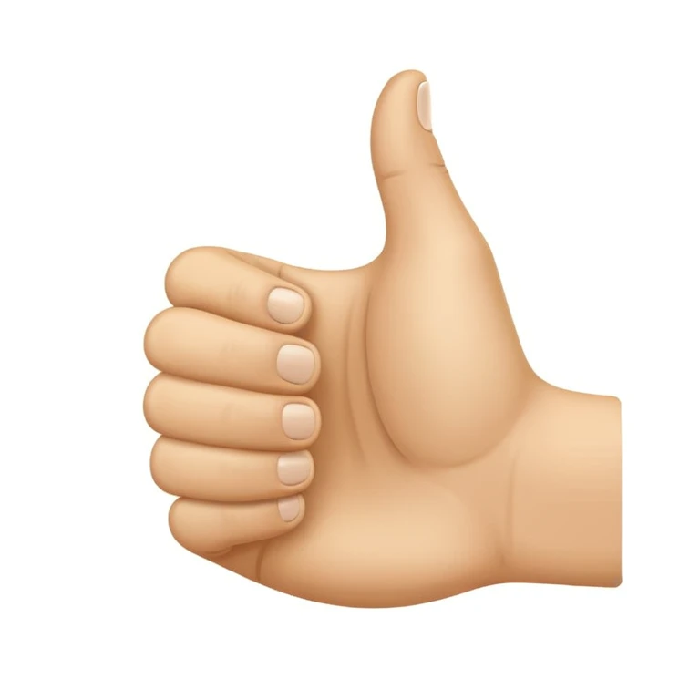 thumbs up hand emoji