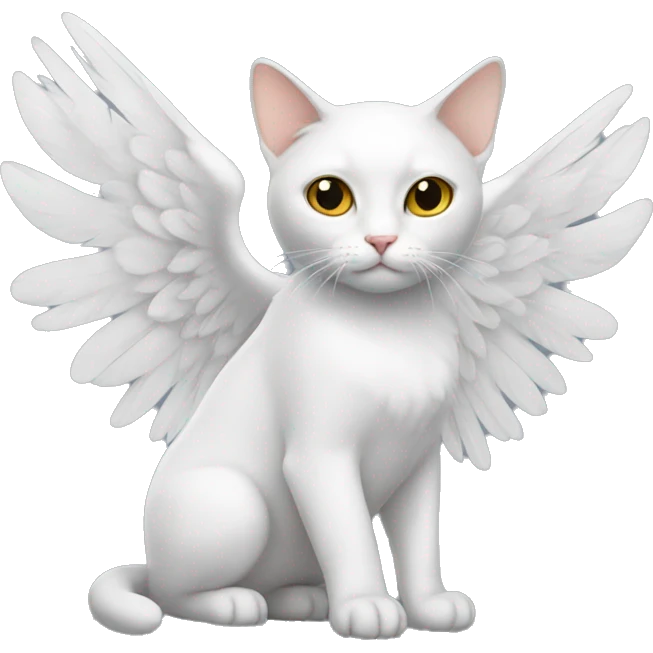 cat with angel wings emoji