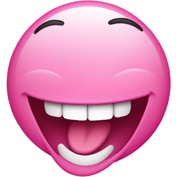 Pink Laughing emoji  emoji