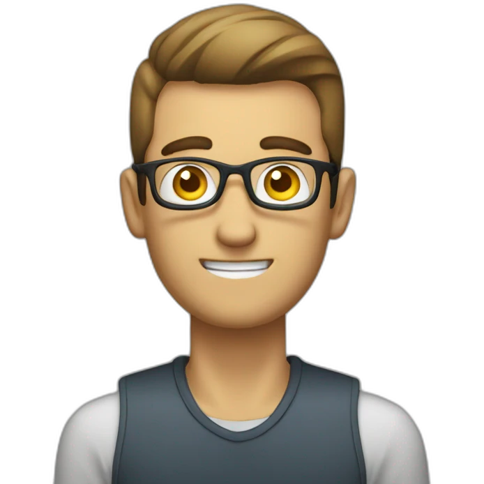 Create reader guy of Respekt Weekly emoji