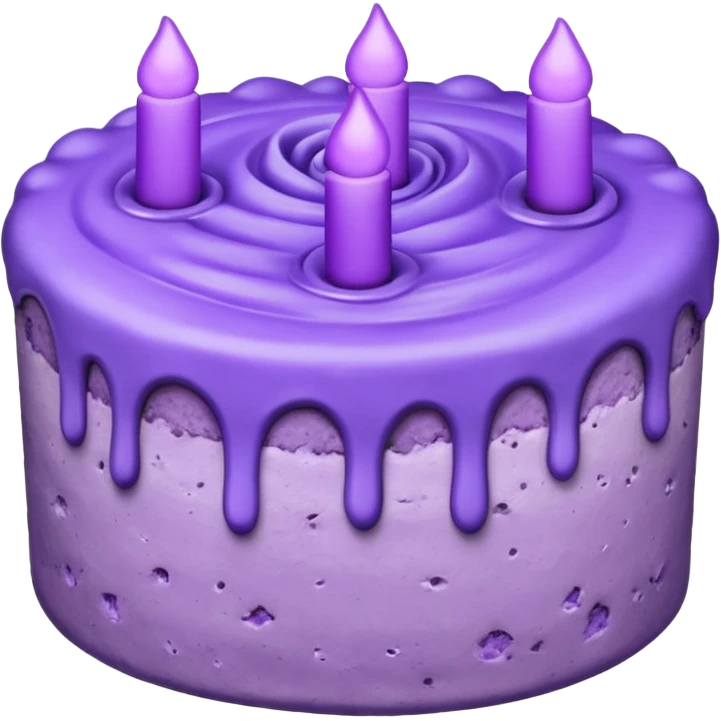 Lavender cake Piece emoji