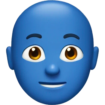 A blue otte emoji