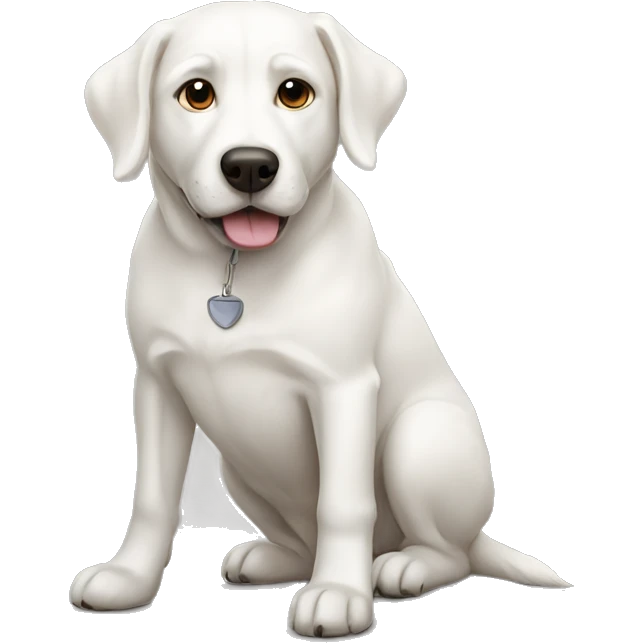 White dog emoji