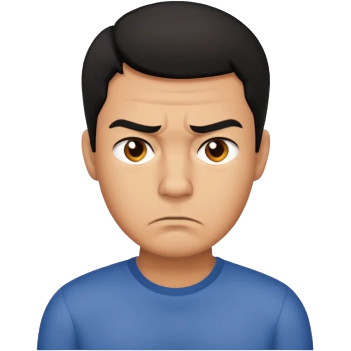 annoyed man said not emoji