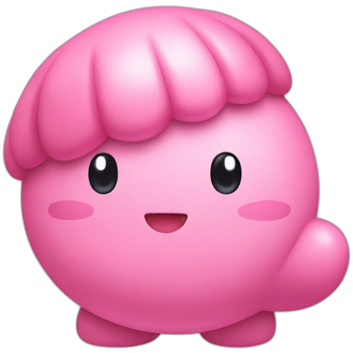 Kirby met een pet op emoji