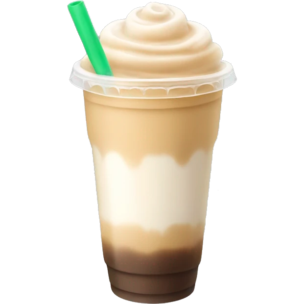 Milk tea with boba emoji