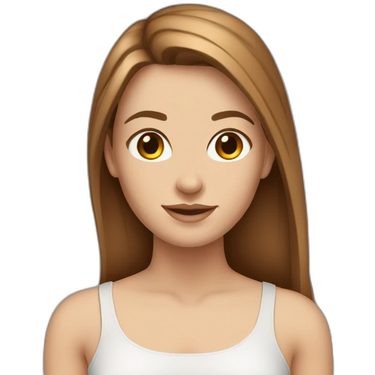 white-girl-with-long-brown-hair-wearing-crop-top emoji