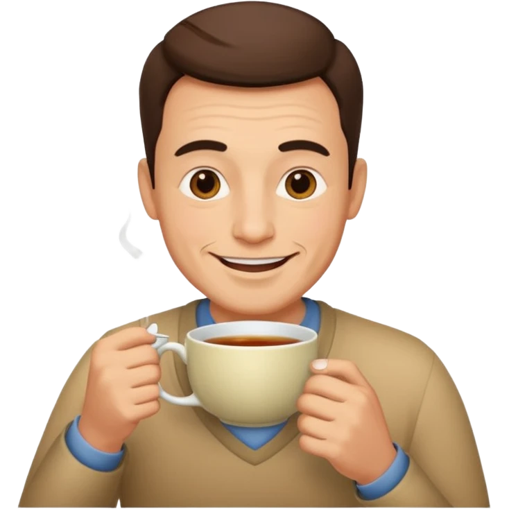 Çay içen Baba  emoji