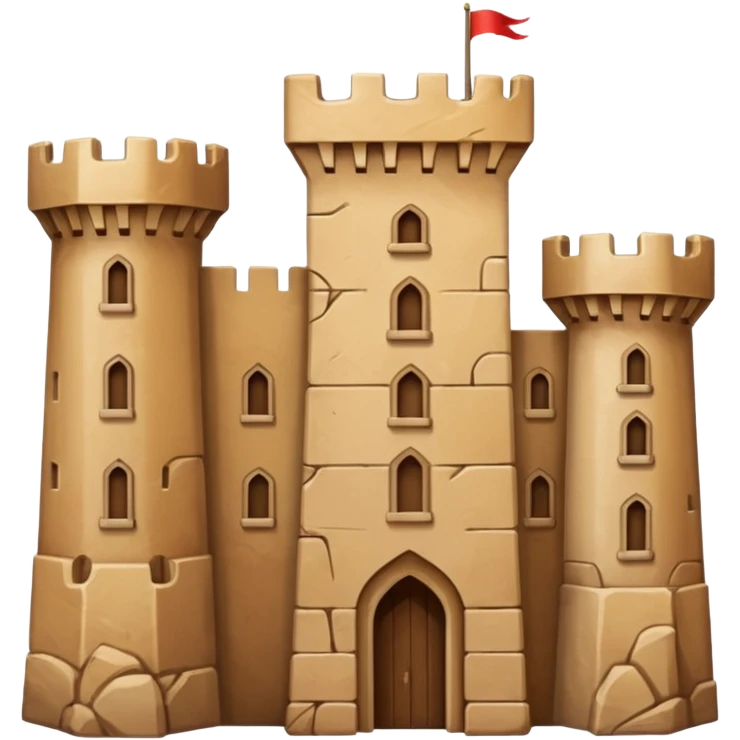 Design me an emoji that looks like Erbil Castle emoji