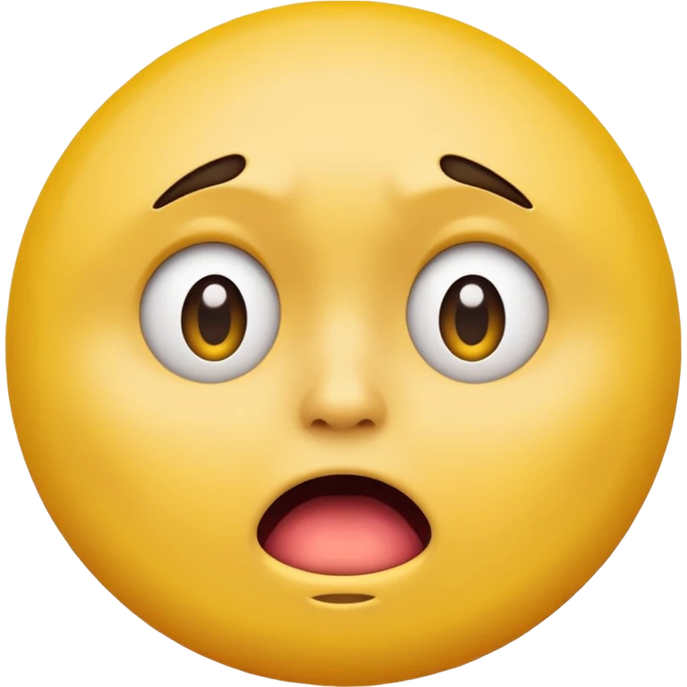 Can you make a shocked face that kinda looks disgusted  make it one of the yellow ones that are circular like this 😞 emoji