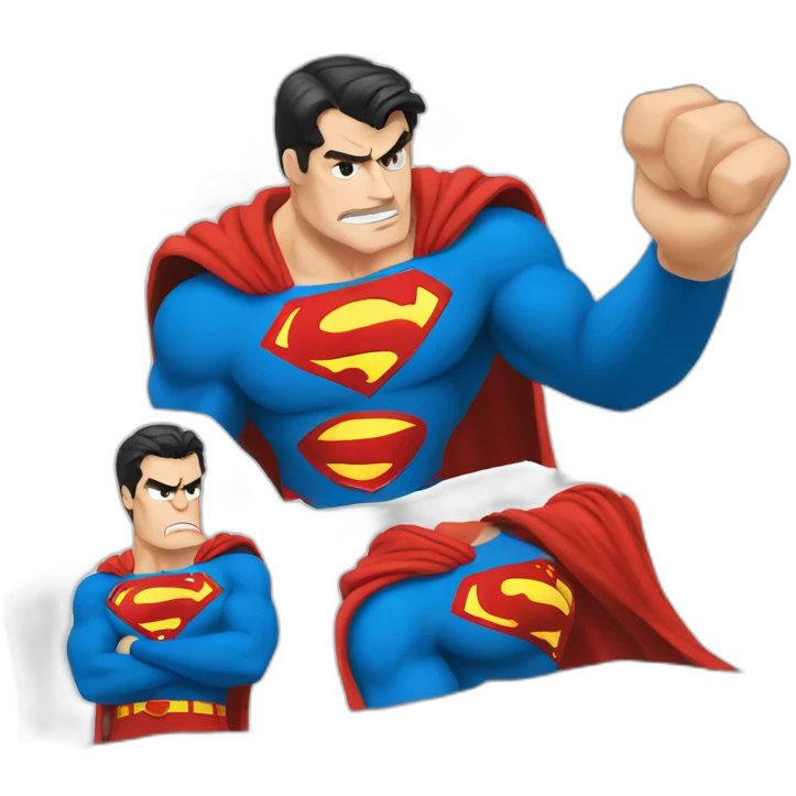 Angry superman emoji