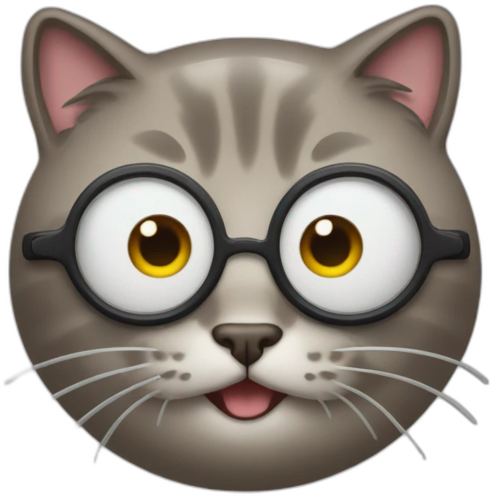 cat with 4 eyes emoji